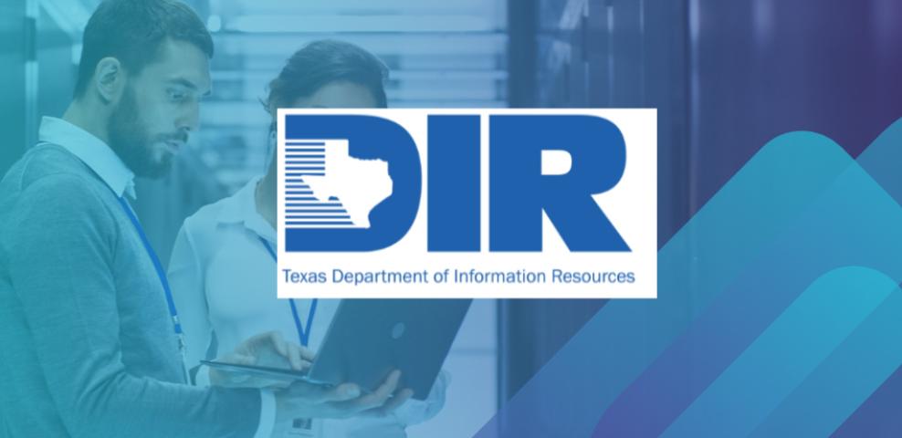 DIR logo on cloud service background